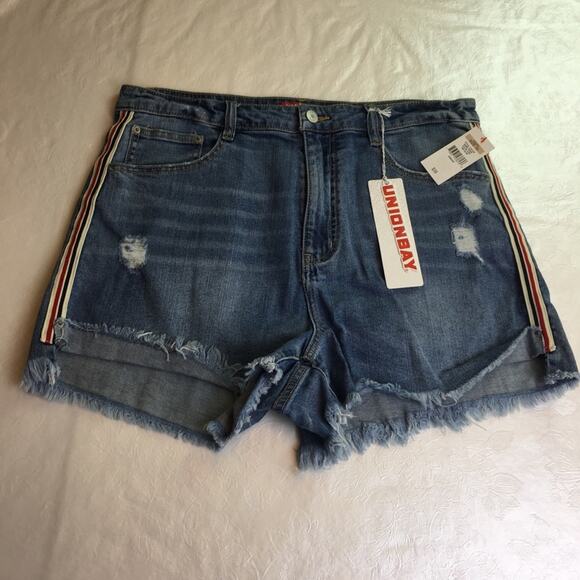 Unionbay Roxie Denim Shorts 1981 Blue Juniors 15 - Picture 1 of 13